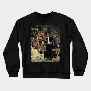 Kareem Abdul Jabbar and Pat Riley 1985 Crewneck Sweatshirt